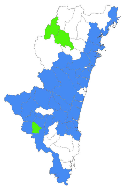 冷や汁県内分布図